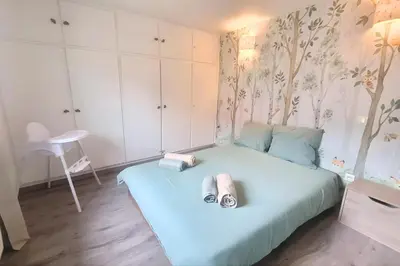 Un ou plusieurs lits dans un hébergement de l'établissement Maison typique 3 chambres entre vignes et montagnes - SPA - Route des vins proche Eguisheim