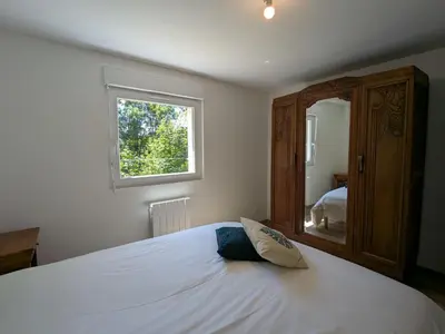 Un ou plusieurs lits dans un hébergement de l'établissement Maison 4 pers à Gérardmer entre lac et montagne avec terrasse - FR-1-589-836
