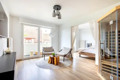 Un ou plusieurs lits dans un hébergement de l'établissement Suite Dreams - Balnéo & Sauna