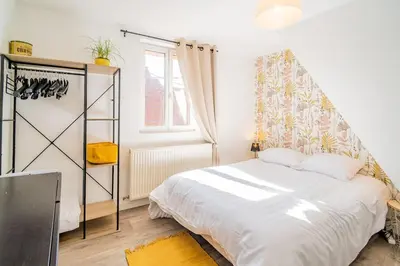Un ou plusieurs lits dans un hébergement de l'établissement 1 min centre-ville - calme et cozy - groupes et familles