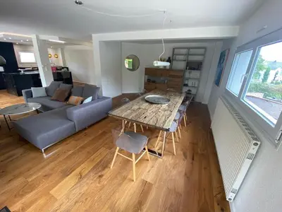 Coin salon dans l'établissement Grande maison de haut standing à 2 min du golf!