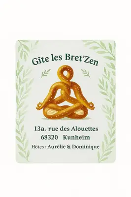 Certificat, récompense, panneau ou autre document affiché dans l'établissement Gîte les Bret'Zen