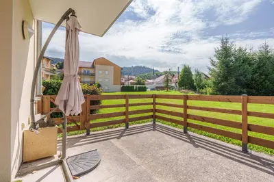 Vue générale sur la montagne ou vue sur la montagne depuis l'appartement