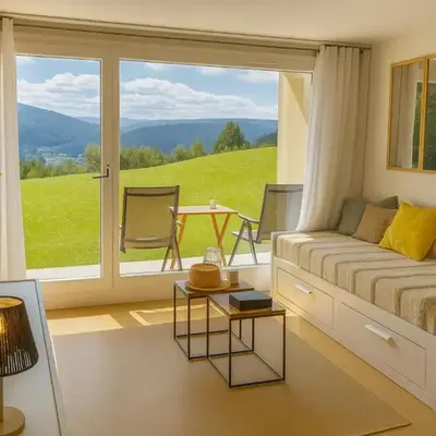 Studio cosy avec terrasse & vue sur pistes
