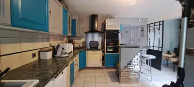 Cuisine ou kitchenette dans l'établissement Havre de paix à la campagne