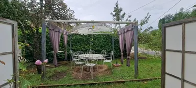 Jardin de l'établissement Havre de paix à la campagne