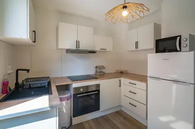 Cuisine ou kitchenette dans l'établissement Centre 5 mins à pieds - Proche parkings - Lit 160 cm