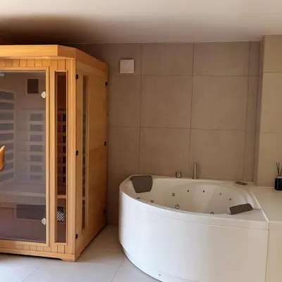 Salle de bains dans l'établissement Le Refuge - Studio haut de gamme