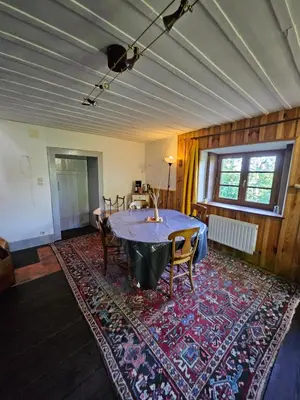Coin salon dans l'établissement Bienvenue chez jacquou Chambre d'hôte chez l'habitant