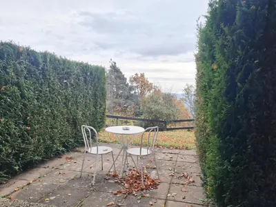 Jardin de l'établissement Au dessus des nuages Sublime Vue