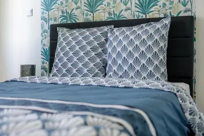 Un ou plusieurs lits dans un hébergement de l'établissement Appartement Tonga - Dans Mulhouse pour 6p
