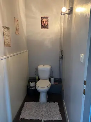 Salle de bains dans l'établissement Gîte la Saboterie à Gérardmer