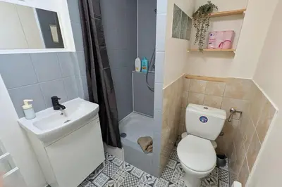 Salle de bains dans l'établissement Apt 32m2, Calme, Fast WiFi