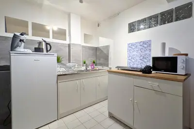 Cuisine ou kitchenette dans l'établissement Apt 32m2, Calme, Fast WiFi