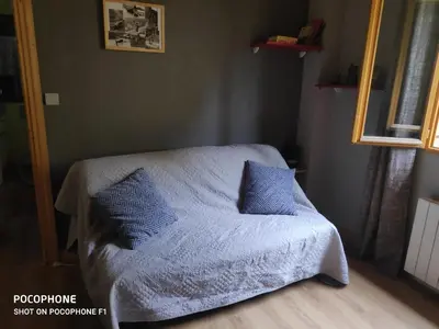 Coin salon dans l'établissement Hautes Vosges Chalet Pâquerette