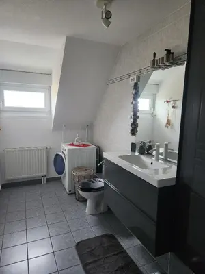 Salle de bains dans l'établissement Appartement cosy à 5mn du Parc des Expositions
