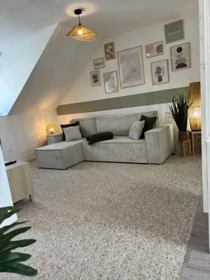 Coin salon dans l'établissement Le Col'Vert - Appartement 50m2 - Colmar Centre