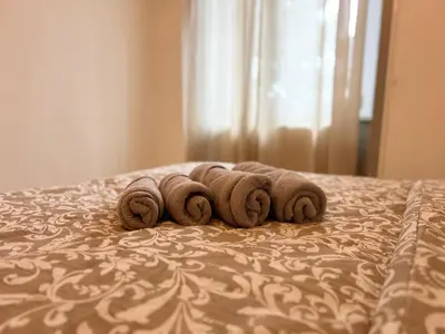 Un ou plusieurs lits dans un hébergement de l'établissement Magnifique appartement proche gare