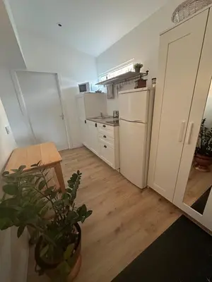 Cuisine ou kitchenette dans l'établissement Au cœur de l Alsace - studio