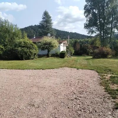 Paysage naturel près de le chalet