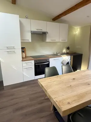 Cuisine ou kitchenette dans l'établissement Duplex appartement en plein centre