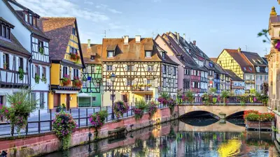 Vue générale sur Colmar ou vue de la ville depuis l'appartement