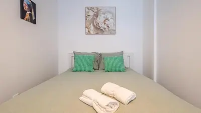 Un ou plusieurs lits dans un hébergement de l'établissement Appart Cocooning 6 Personnes Hyper Centre Mulhouse