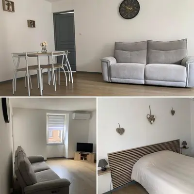 Coin salon dans l'établissement Appartement de la Chapelle