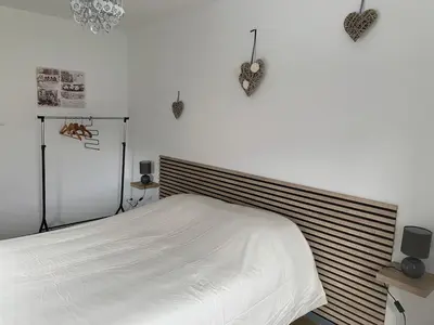 Un ou plusieurs lits dans un hébergement de l'établissement Appartement de la Chapelle