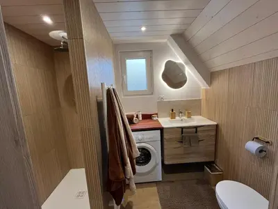 Salle de bains dans l'établissement Gite L'Ecureuillon à coté d'Europapark