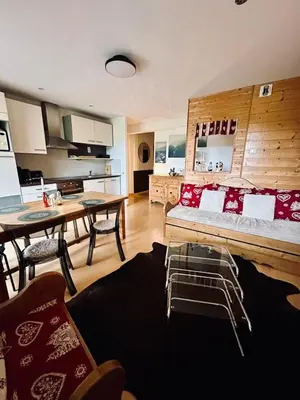 Cuisine ou kitchenette dans l'établissement Lakeside - Appartement cosy au bord du lac