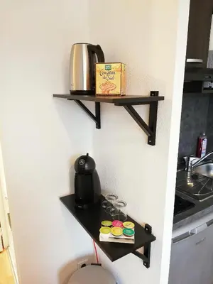 Cuisine ou kitchenette dans l'établissement Le Cozy Fonderie