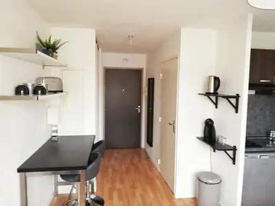 Cuisine ou kitchenette dans l'établissement Le Cozy Fonderie