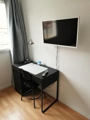Télévision ou salle de divertissement dans l'établissement Le Cozy Fonderie