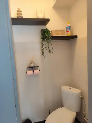 Salle de bains dans l'établissement Chaleureux T2 Centre Ville