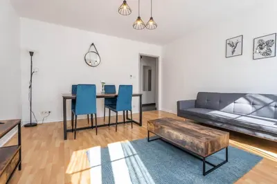 Un ou plusieurs lits dans un hébergement de l'établissement Le Bantz 3 Appartement Mulhouse Wi-Fi