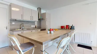 Cuisine ou kitchenette dans l'établissement Parenthèse à Eguisheim