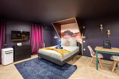 Plan de l'établissement Ultra Deluxe Studio, 1000 nuits, Parking sur Place