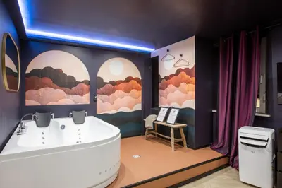 Plan de l'établissement Ultra Deluxe Studio, 1000 nuits, Parking sur Place