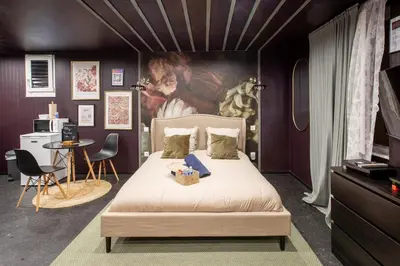 Plan de l'établissement Deluxe Studio, Dark Floral, jacuzzi, Parking Gratuit, MULHOUSE CENTRE