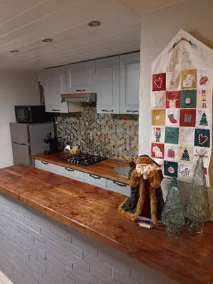 Cuisine ou kitchenette dans l'établissement Notre Renardière, Gîtes à Saulxures-sur-Moselotte, Hautes-Vosges