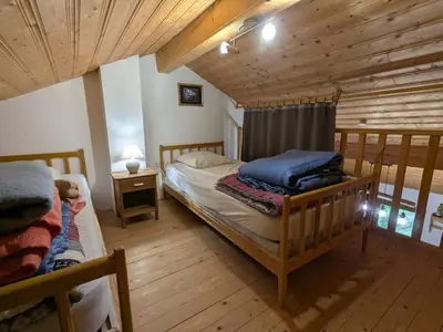Un ou plusieurs lits dans un hébergement de l'établissement Chalet confortable dans les Vosges - 2 gîtes indépendants - FR-1-589-838