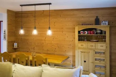 Coin salon dans l'établissement Appartement Le Coeur des Vosges - 2 chambres