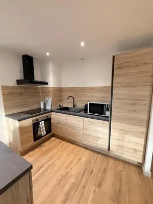 Cuisine ou kitchenette dans l'établissement Vue imprenable - Place de la République