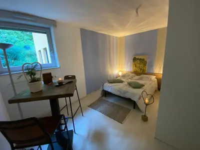 Un ou plusieurs lits dans un hébergement de l'établissement Le Petit Prince et la Rose