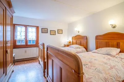 Un ou plusieurs lits dans un hébergement de l'établissement Typical Alsace house - ideal for groups and families