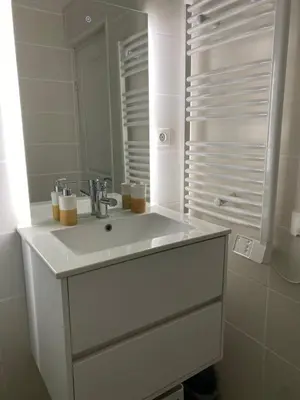 Salle de bains dans l'établissement Cosy Studio & Parking close to Basel Swiss border