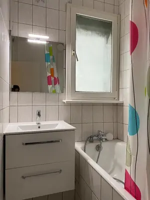 Salle de bains dans l'établissement Maison Tivoli