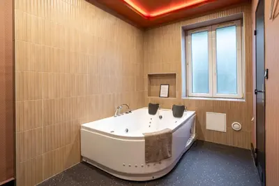 Salle de bains dans l'établissement Japan Universe Spa & Arcade