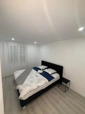Un ou plusieurs lits dans un hébergement de l'établissement Appartement Lumière